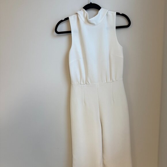 Club Monaco White Jumpsuit Sz 2 - Picture 1 of 5